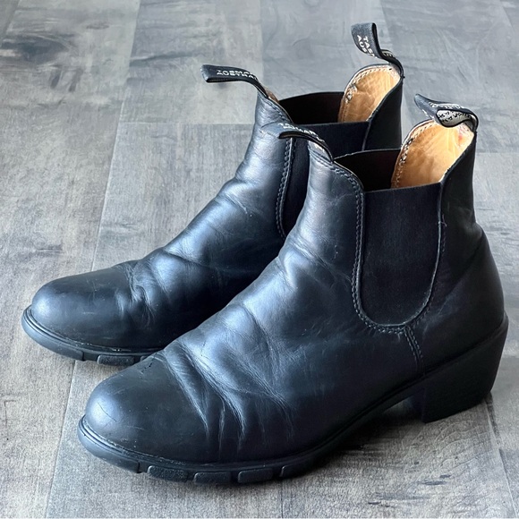 Blundstone Womens Chelsea 1671 Leather Black Boots Size 10 US - Picture 1 of 10